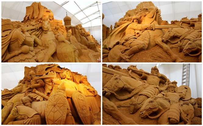 Выставка песчаных фигур 